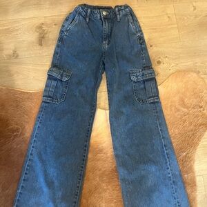 Silver Jeans Kids Blue Cargo Jeans